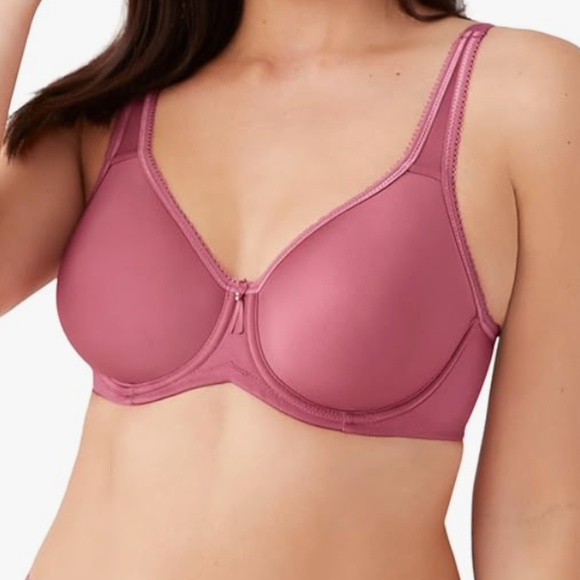 Wacoal Basic Beauty Spacer Underwire T-Shirt Bra in Rose Wine color, size US 42D - Picture 1 of 9
